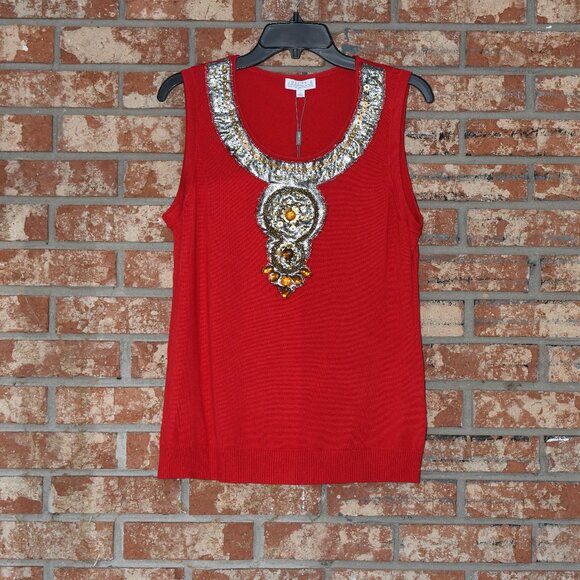 Joseph A Red Sweater - Picture 1 of 4